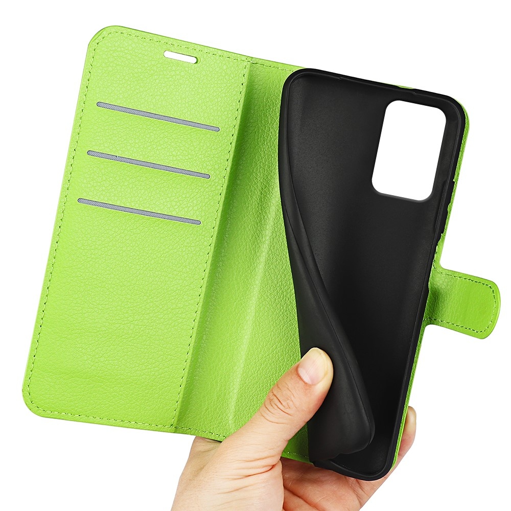 Litchi knížkové pouzdro na Motorola Moto G85 5G - zelené