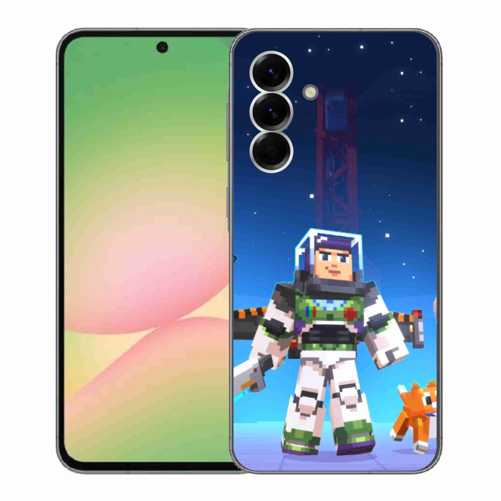 Gelový kryt mmCase na Samsung Galaxy A56 5G - minecraft 2