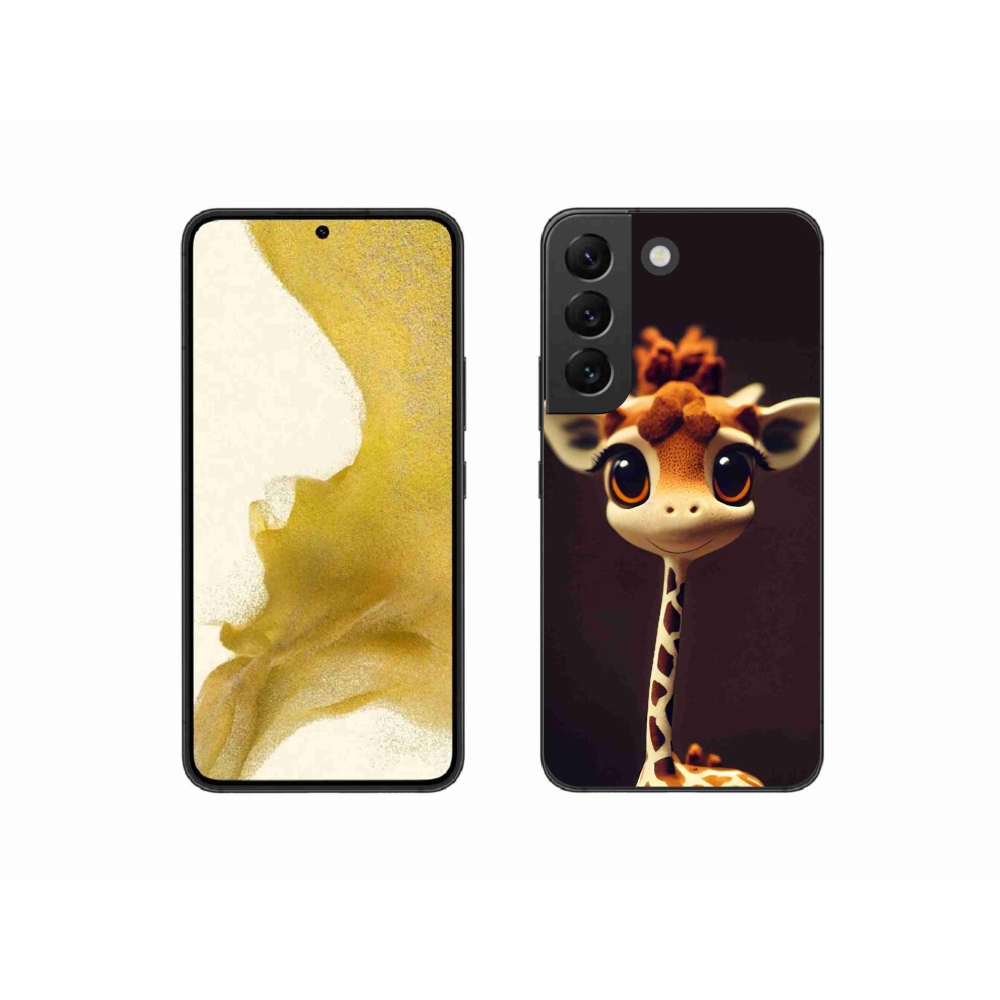 Gelový kryt mmCase na Samsung Galaxy S22 5G - malá žirafa