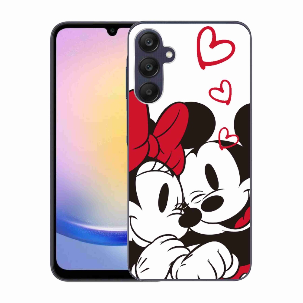 Gelový kryt mmCase na Samsung Galaxy A25 5G - minnie a mickey
