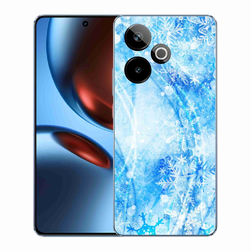 Gelový kryt mmCase na Realme GT 7 5G/GT 7T 5G - sněhové vločky