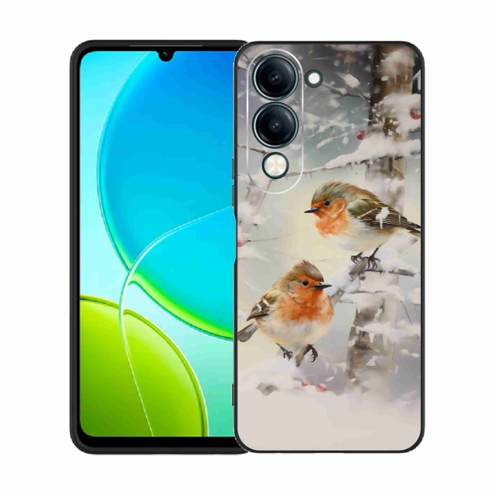 Gelový kryt mmCase na Vivo Y29s 5G - ptáčci v zimě