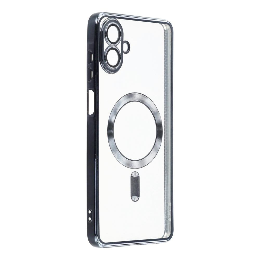 Clear obal s ochranou fotoaparátu a podporou MagSafe na Samsung Galaxy A07 4G - šedý