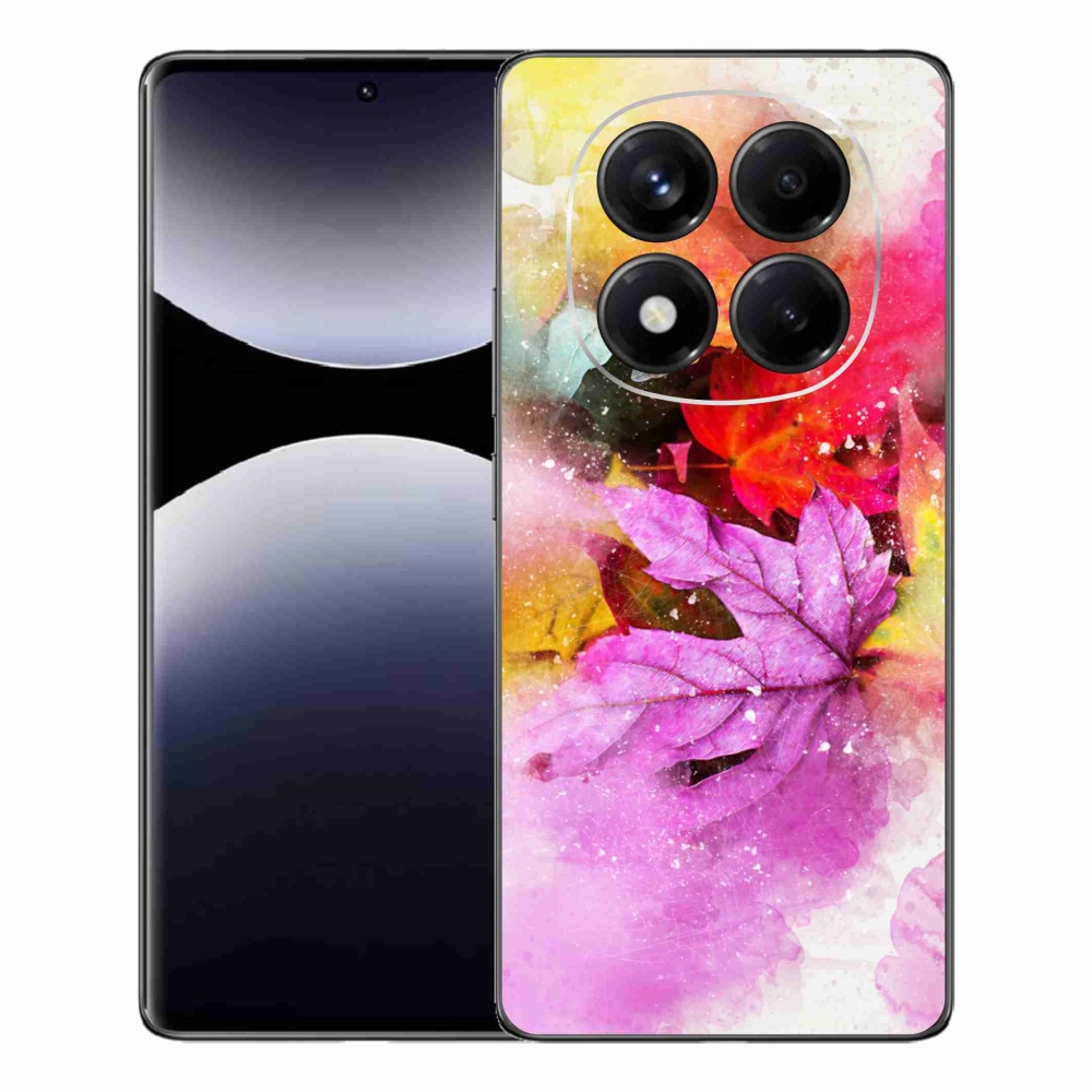 Gelový kryt mmCase na Xiaomi Redmi Note 14 Pro - barevné listy