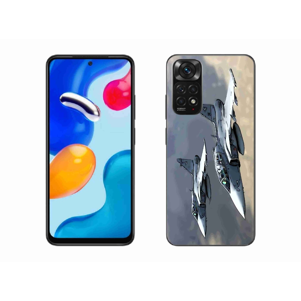 Gelový kryt mmCase na Xiaomi Redmi Note 11S 4G - stíhačky