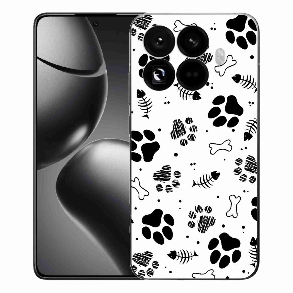 Gelový kryt mmCase na Xiaomi 15T Pro - psí tlapky 1