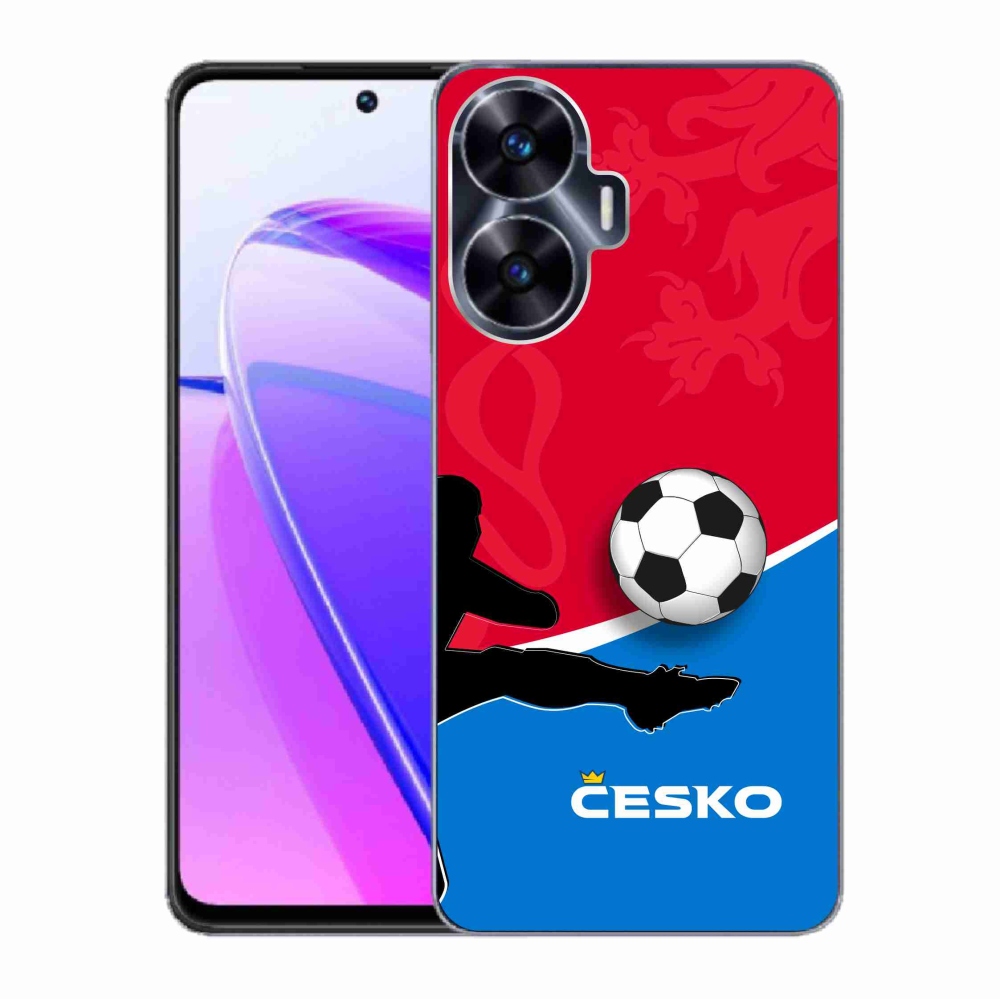 Gelový kryt mmCase na Realme C55 - fotbal Česko 2