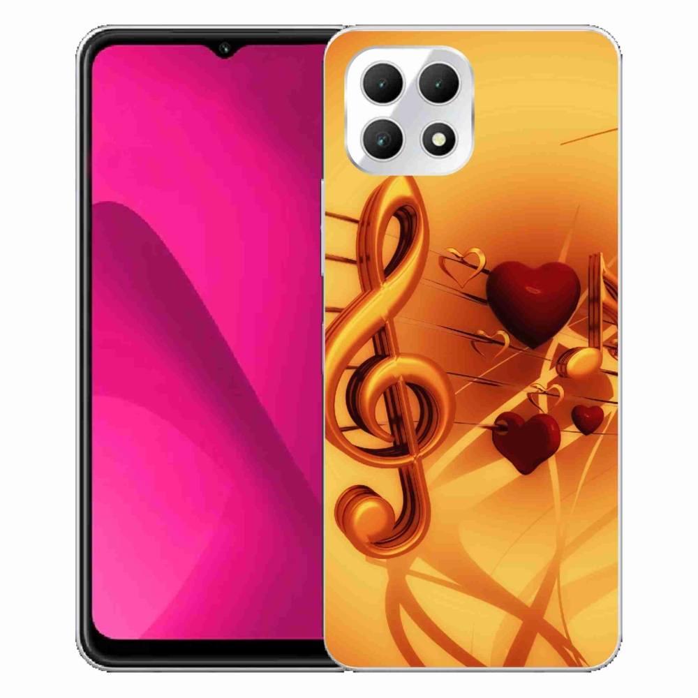 Gelový kryt mmCase na T-Mobile T Phone 2 - noty
