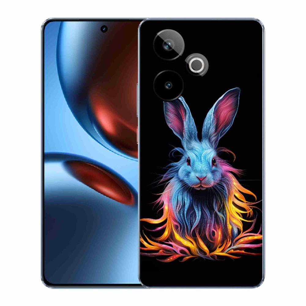 Gelový kryt mmCase na Realme GT 7 5G/GT 7T 5G - abstraktní zajíc