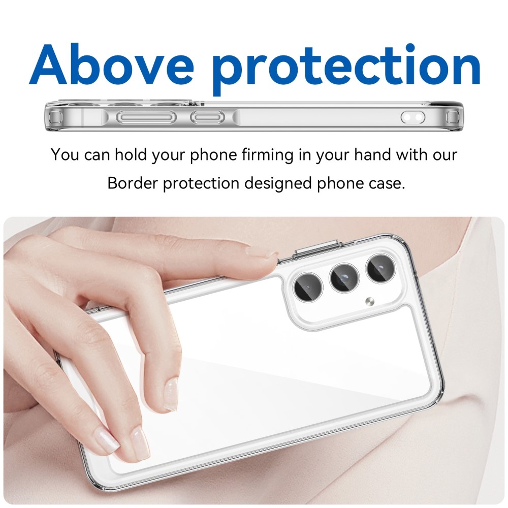 Gelový obal s pevnými zády na Samsung Galaxy A55 5G - průhledný