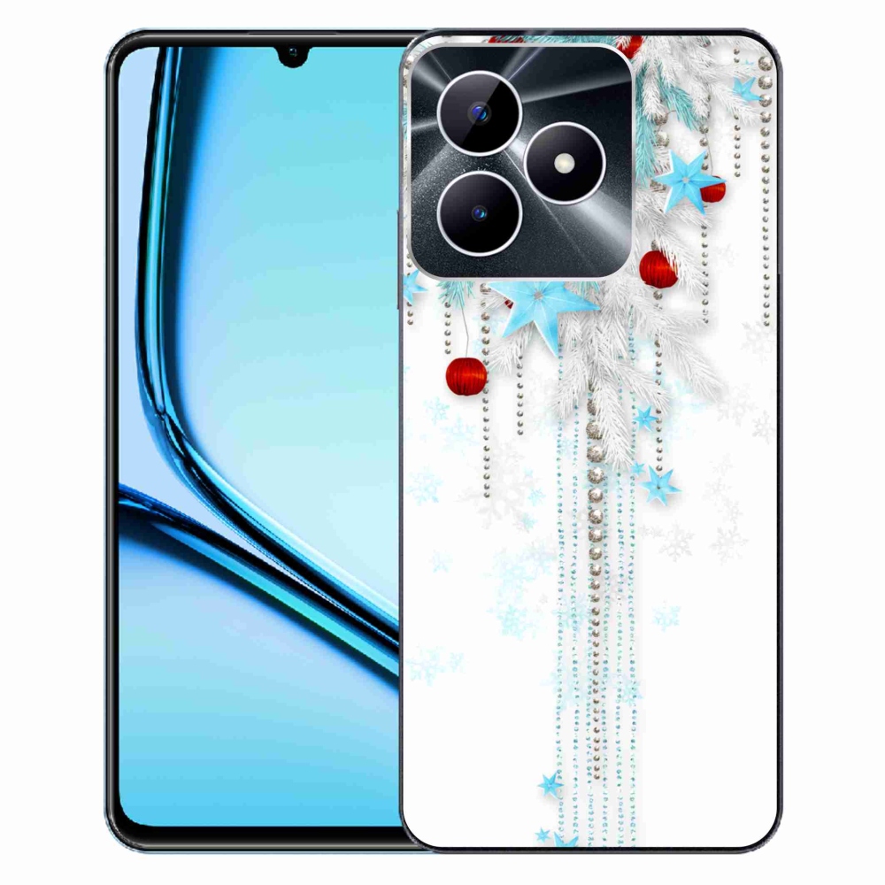 Gelový kryt mmCase na Realme Note 50 - vánoční ozdoby