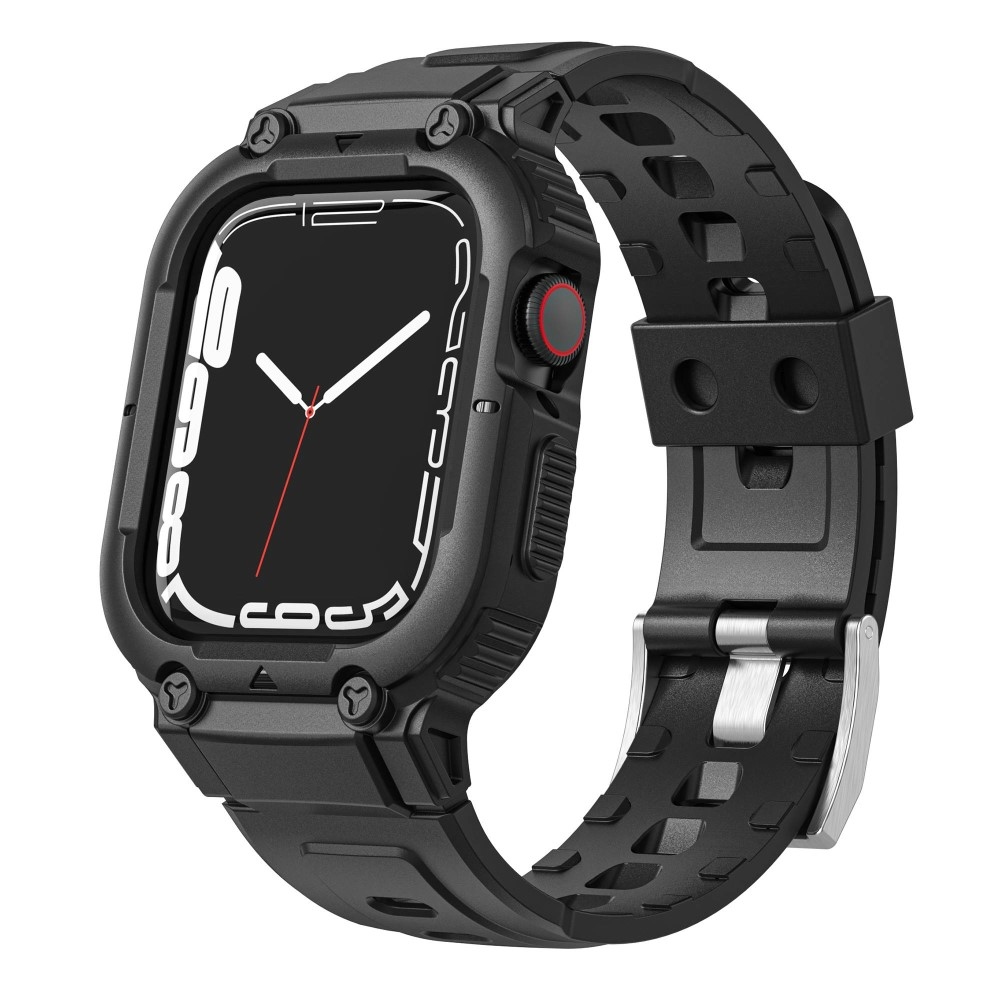 Drop ochranné silikonové pouzdro s řemínkem na Apple Watch Ultra 49mm - černé
