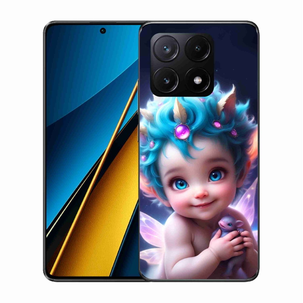 Gelový kryt mmCase na Xiaomi Poco X6 Pro 5G - dítě s motýlími křídly