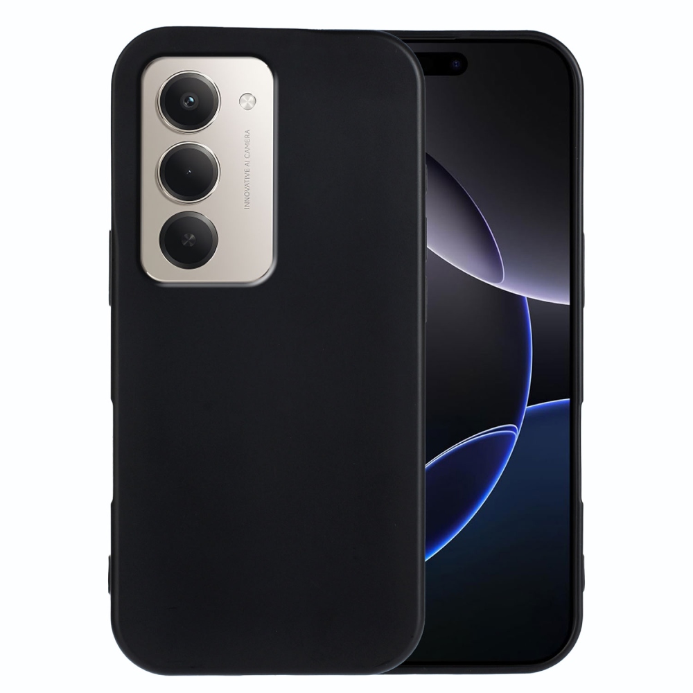 Matný gelový obal na Xiaomi Redmi 15 4G (171mm) - černý