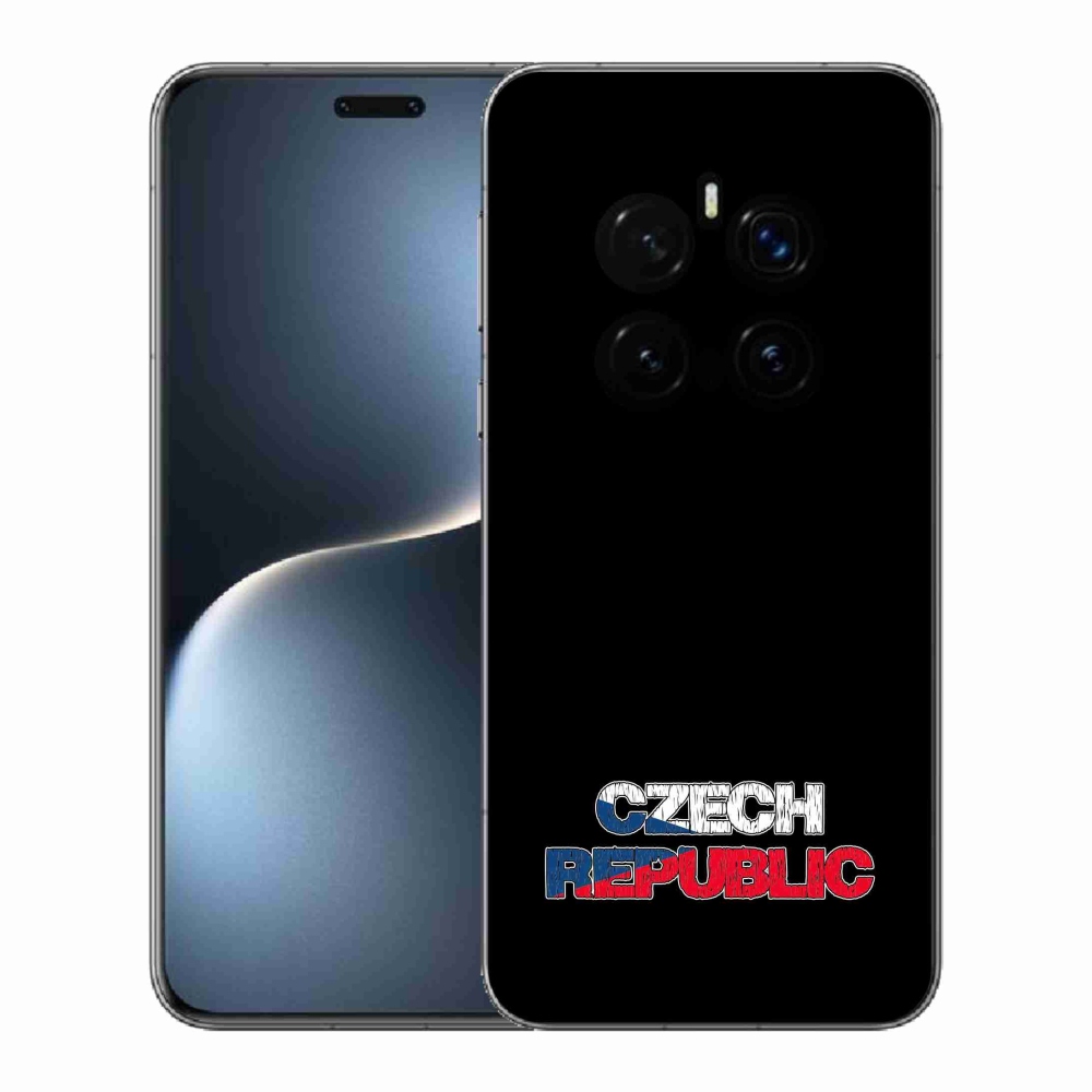 Gelový kryt mmCase na Honor Magic 7 Pro 5G - Czech Republic černé pozadí
