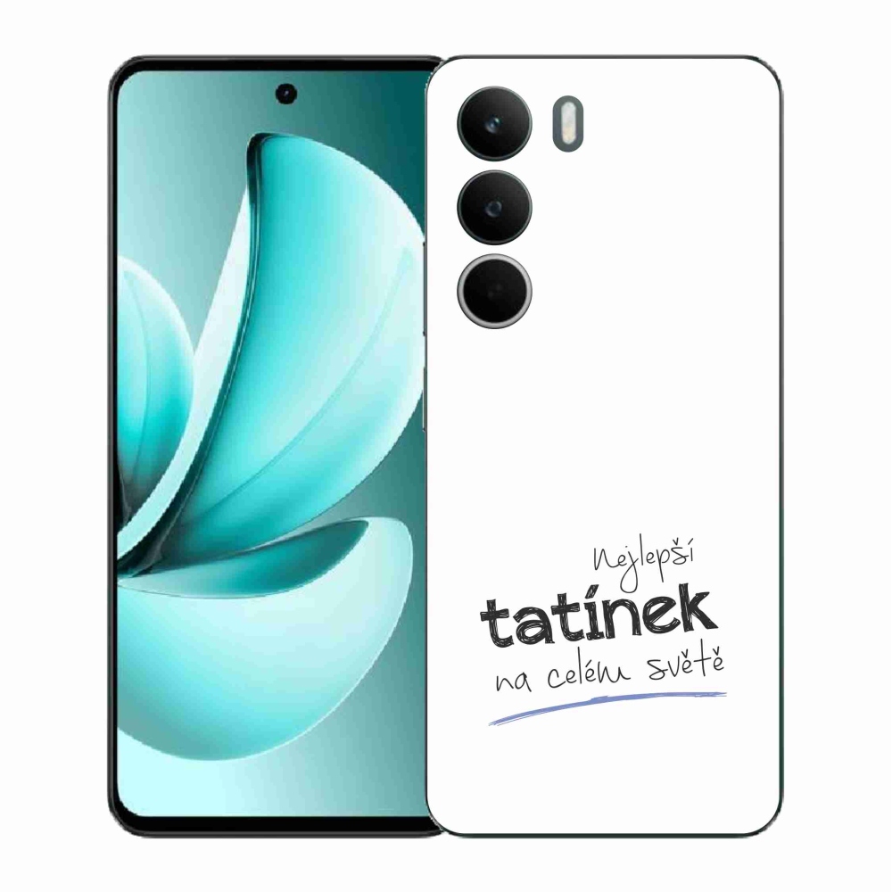 Gelový kryt mmCase na Realme C71 - nejlepší tatínek 4 bílé pozadí