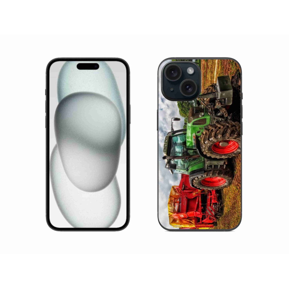 Gelový kryt mmCase na iPhone 15 - traktor 4