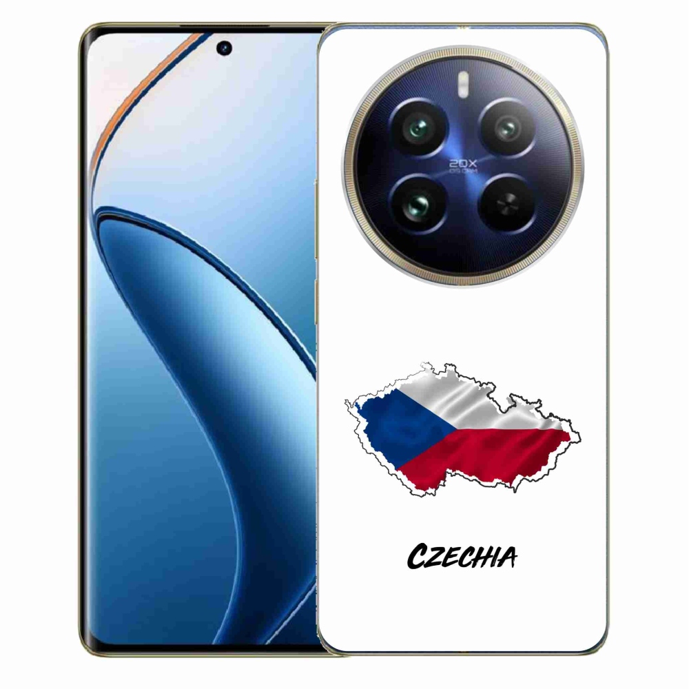 Gelový kryt mmCase na Realme 12 Pro 5G/12 Pro+ 5G - Czechia bílé pozadí