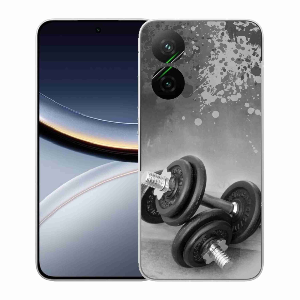 Gelový kryt mmCase na Xiaomi Poco F7 5G - činky 1