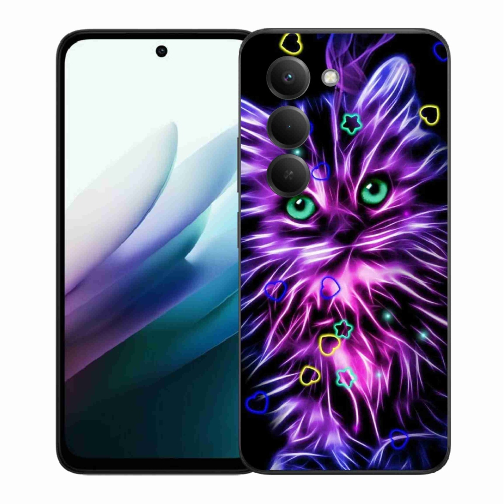 Gelový kryt mmCase na Xiaomi Redmi 15 4G/5G (171mm) - abstraktní kočka