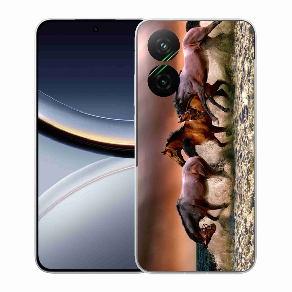 Gelový kryt mmCase na Xiaomi Poco F7 5G - koně 1