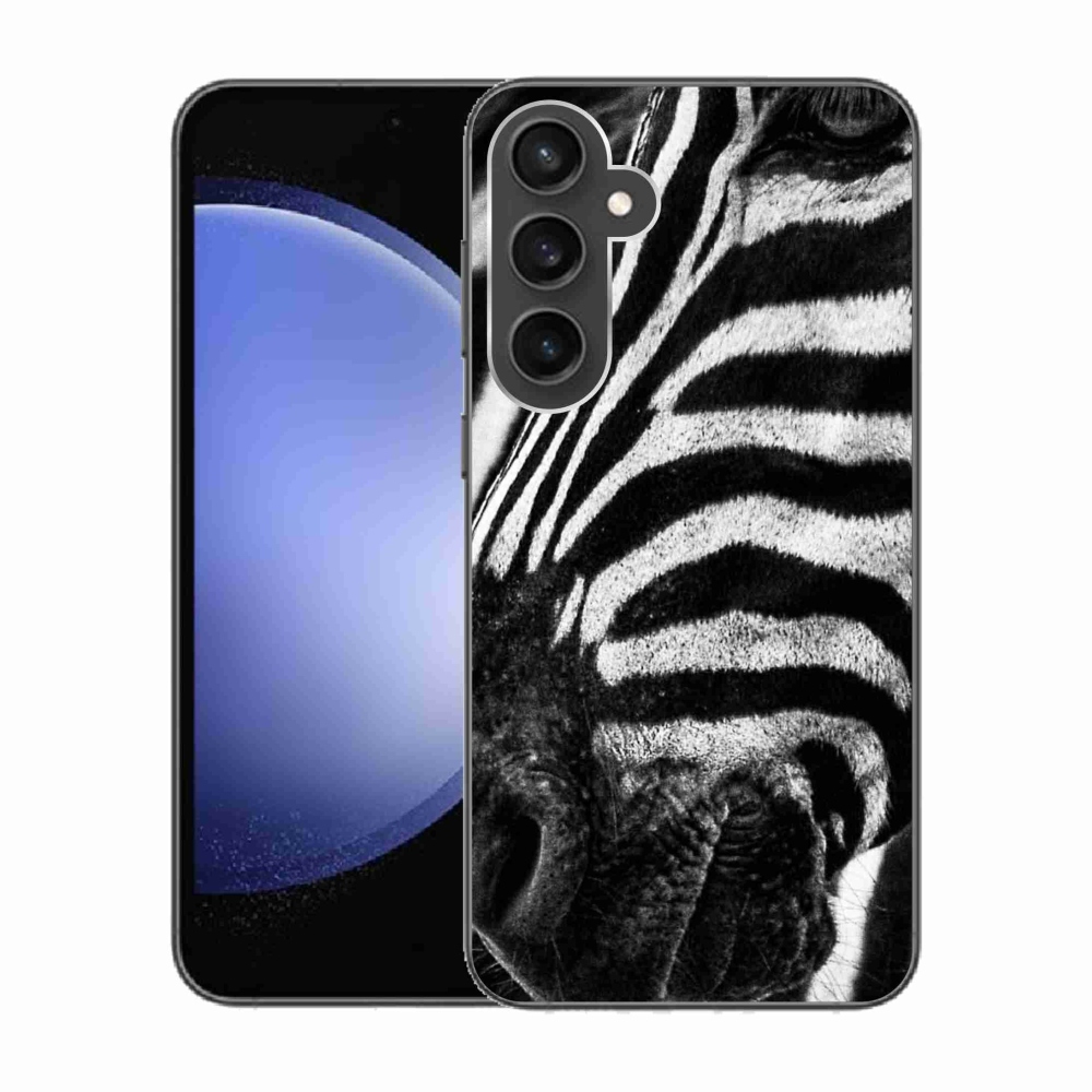 Gelový kryt mmCase na Samsung Galaxy S23 FE - zebra