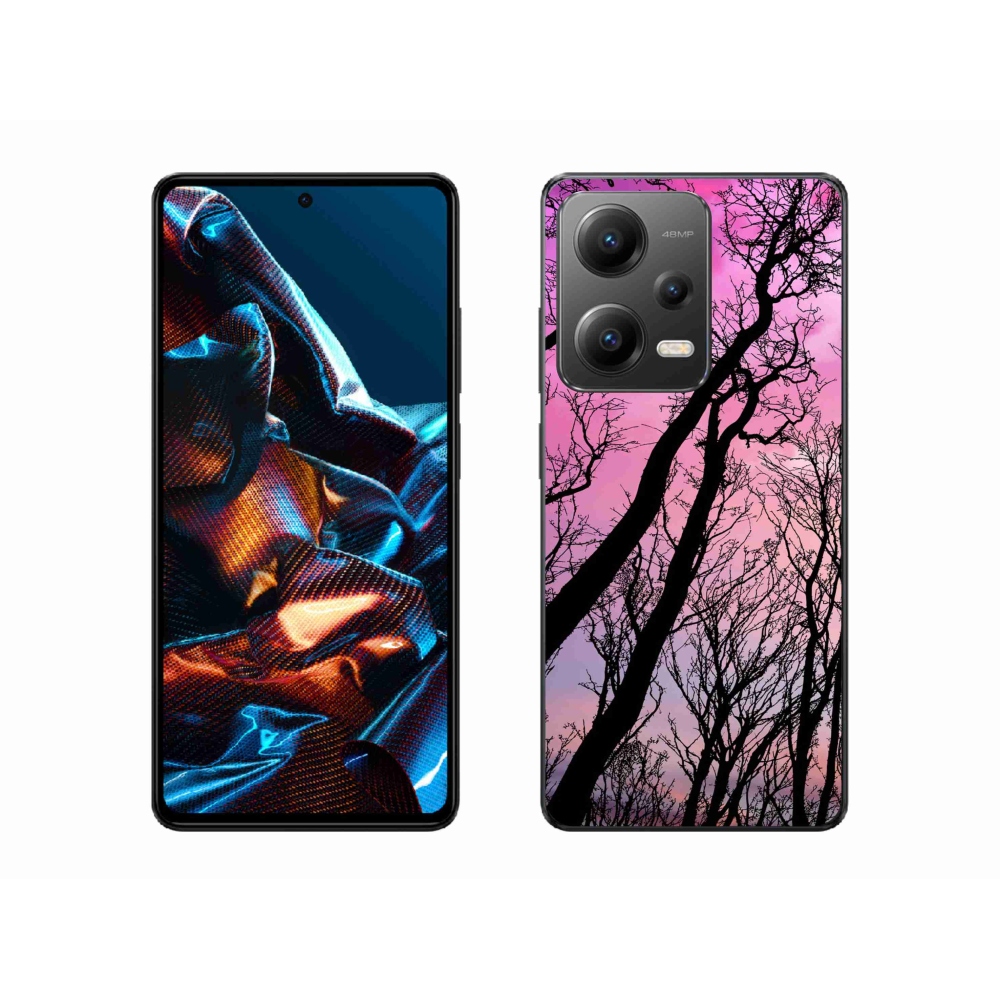 Gelový obal mmCase na mobil Xiaomi Redmi Note 12 Pro 5G - opadané stromy