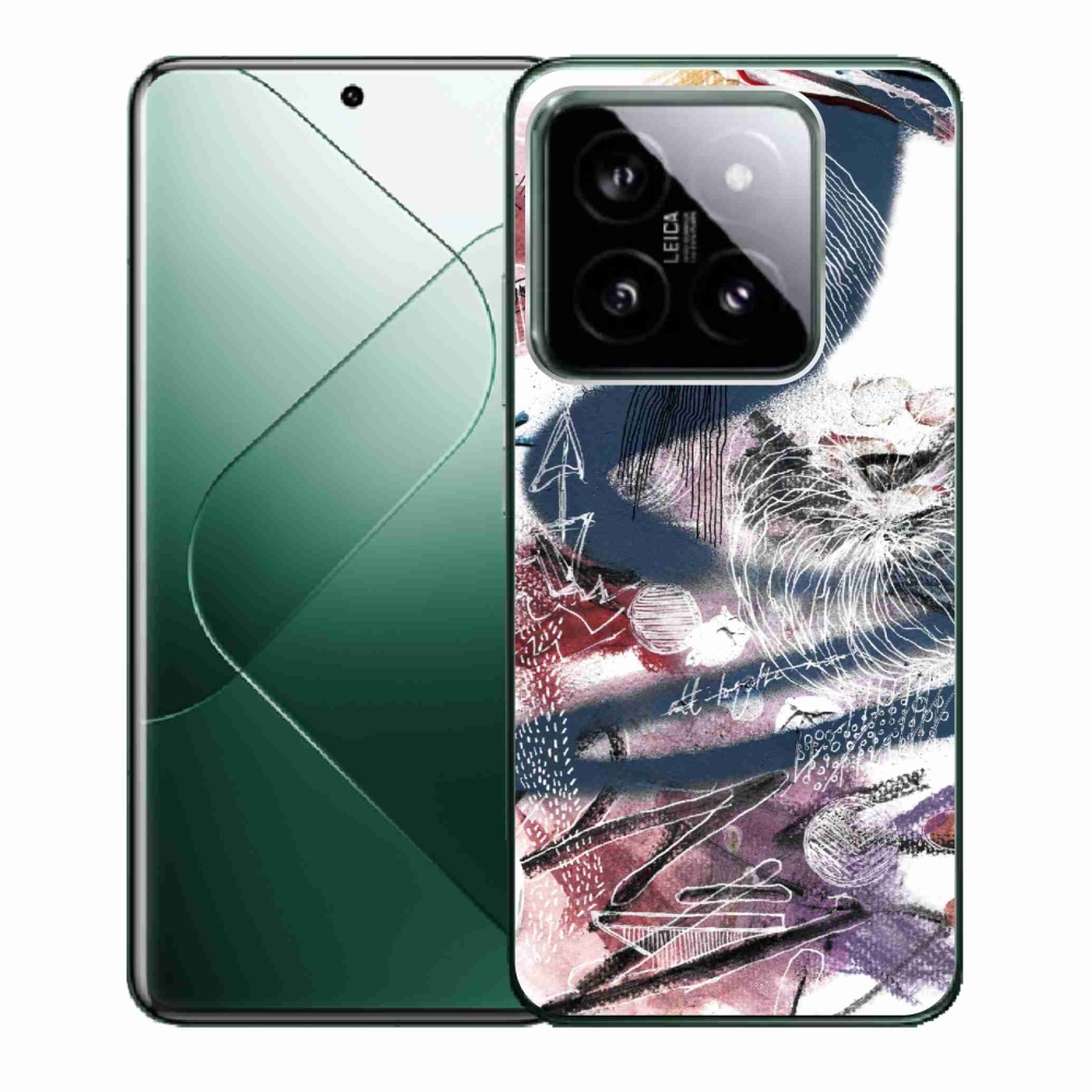 Gelový kryt mmCase na Xiaomi 14 - abstraktní motiv 28