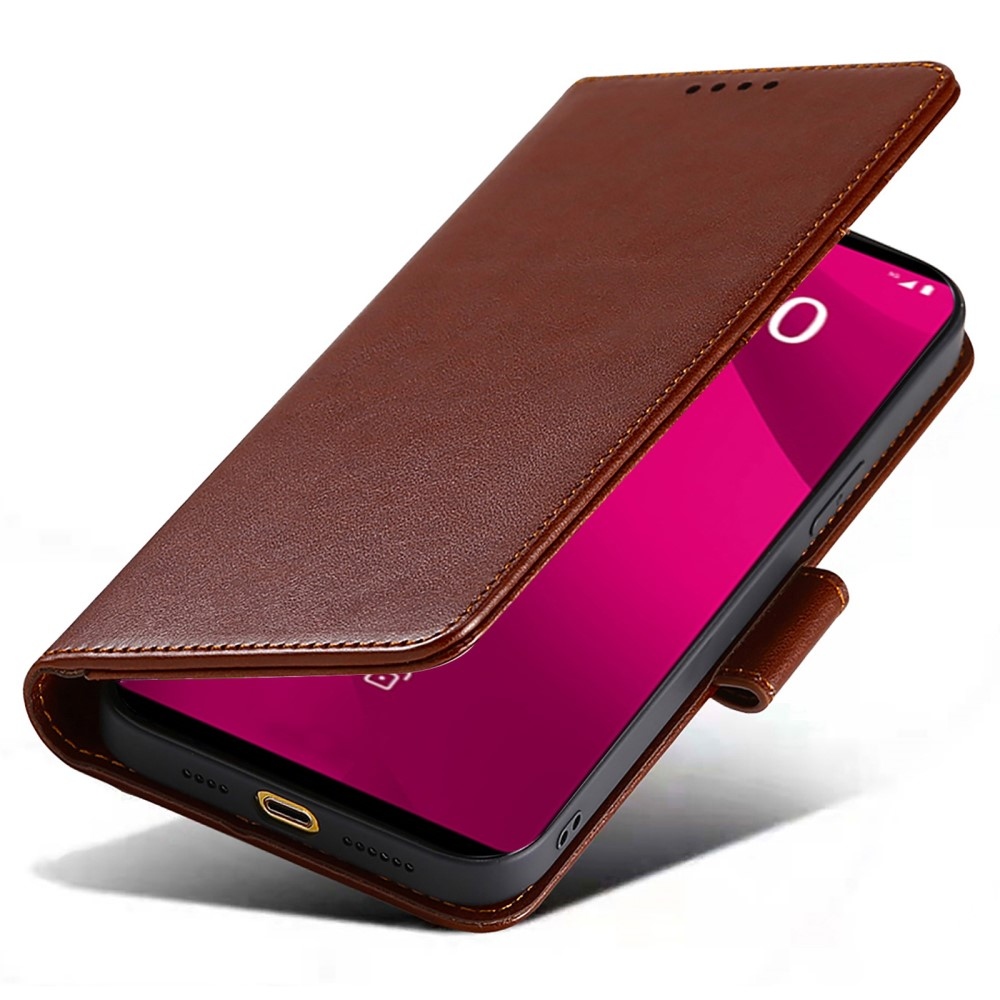 Strong knížkové pouzdro na T-Mobile T Phone 2 Pro - hnědé