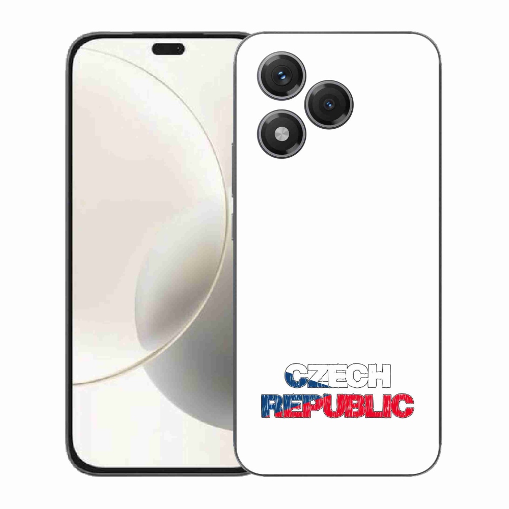 Gelový kryt mmCase na Honor 400 Lite - Czech Republic bílé pozadí