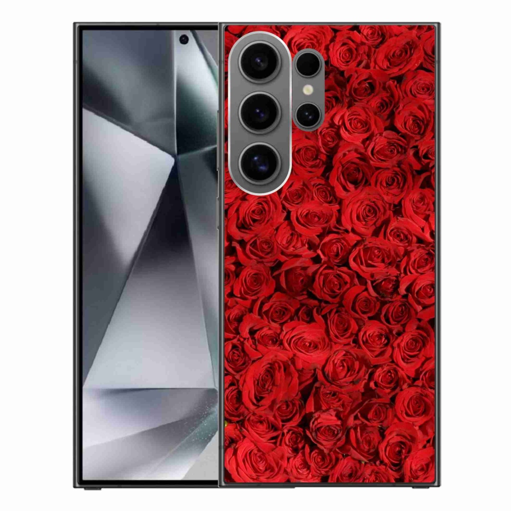Gelový kryt mmCase na Samsung Galaxy S24 Ultra - růže