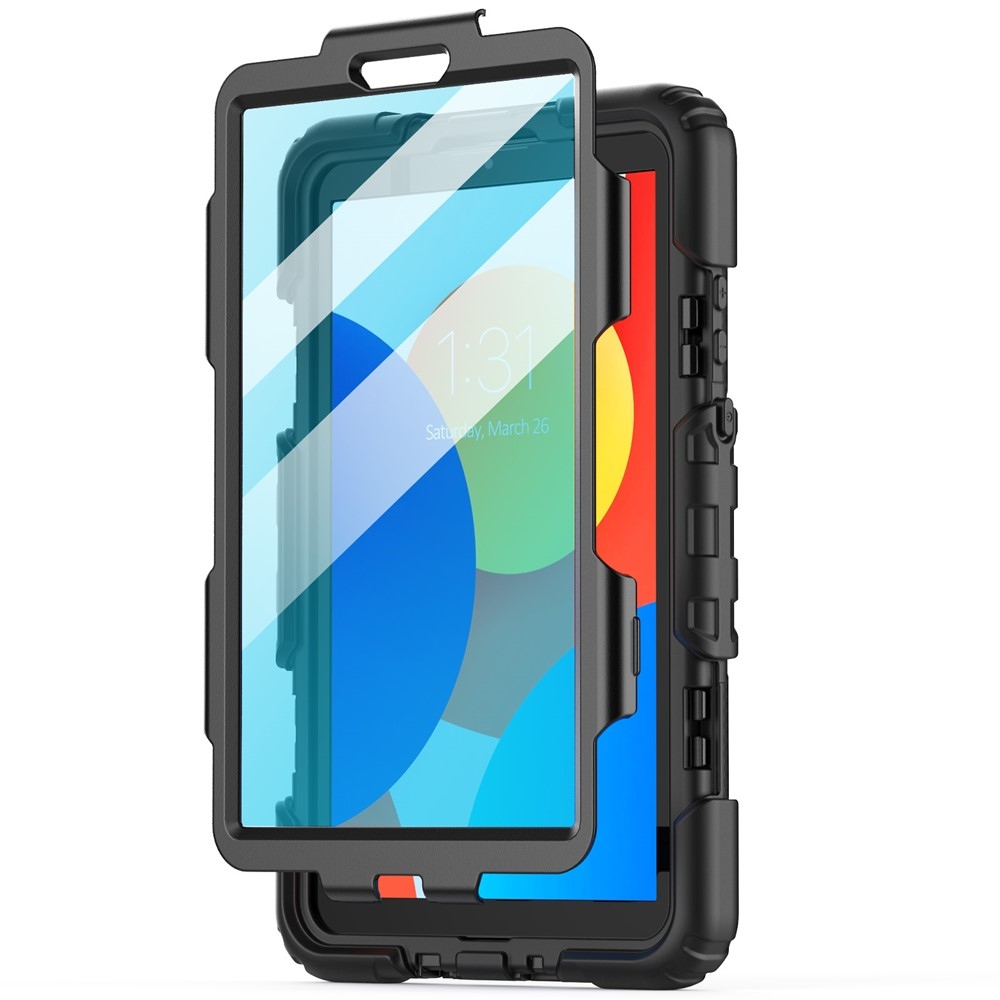 Strap odolný kryt s držákem na ruku a ramenním popruhem na Xiaomi Redmi Pad SE 8.7 - černý