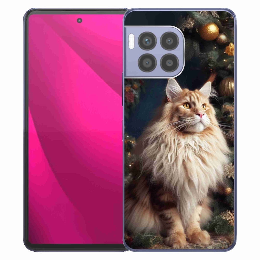 Gelový kryt mmCase na T-Mobile T Phone 2 Pro - kočka u stromku