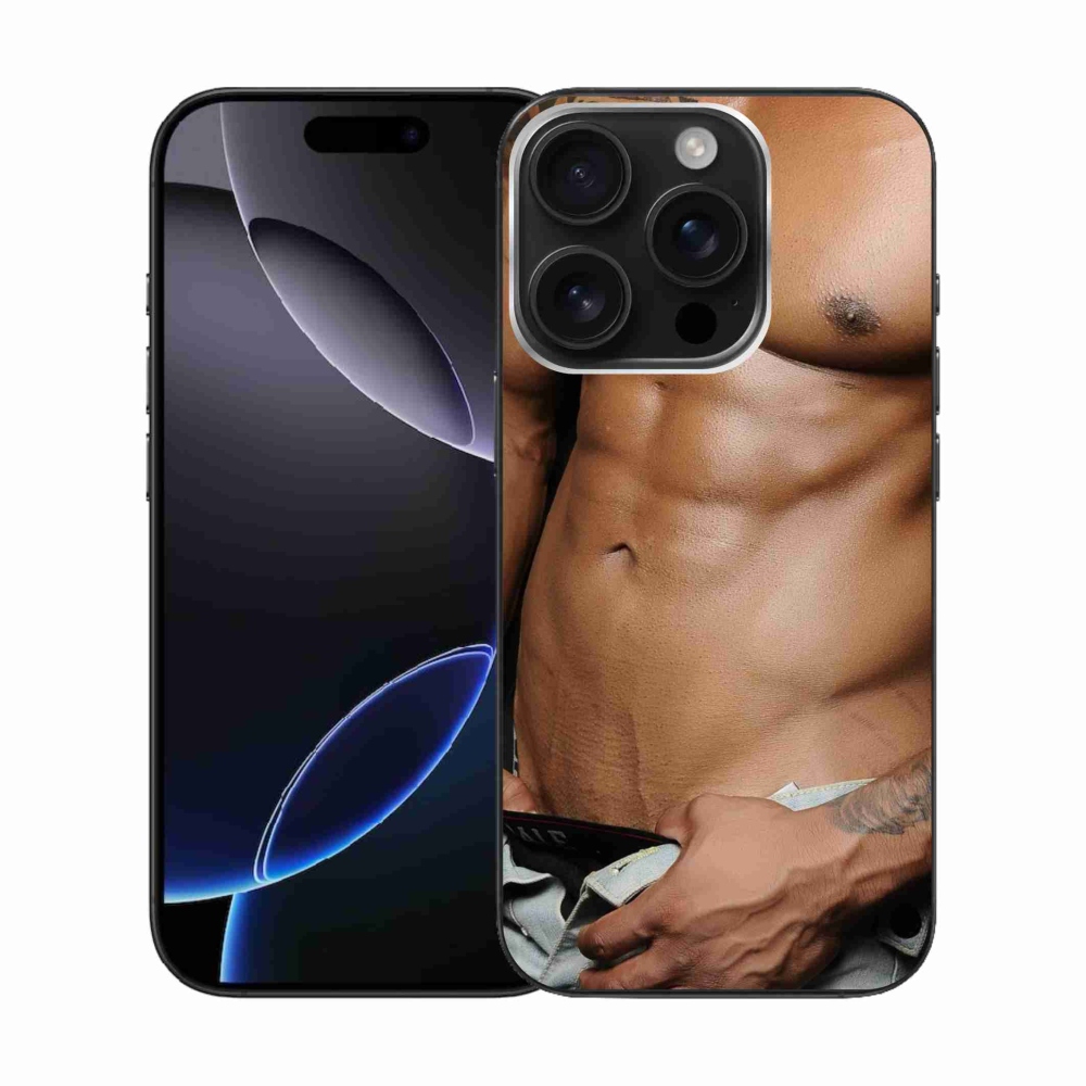 Gelový kryt mmCase na iPhone 16 Pro - sexy muž
