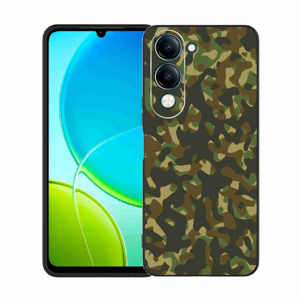 Gelový kryt mmCase na Vivo Y29s 5G - maskáčový vzor 1