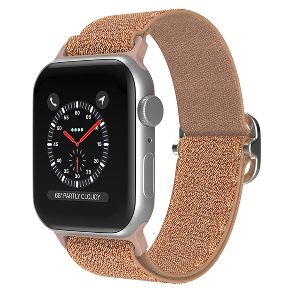 Decor nylonový řemínek na Apple Watch Ultra/Ultra 2 49mm/SE/SE 2022/2023 44mm/9/8/7 45mm/6/5/4 44mm/3/2/1 42 mm - růžovozlatý