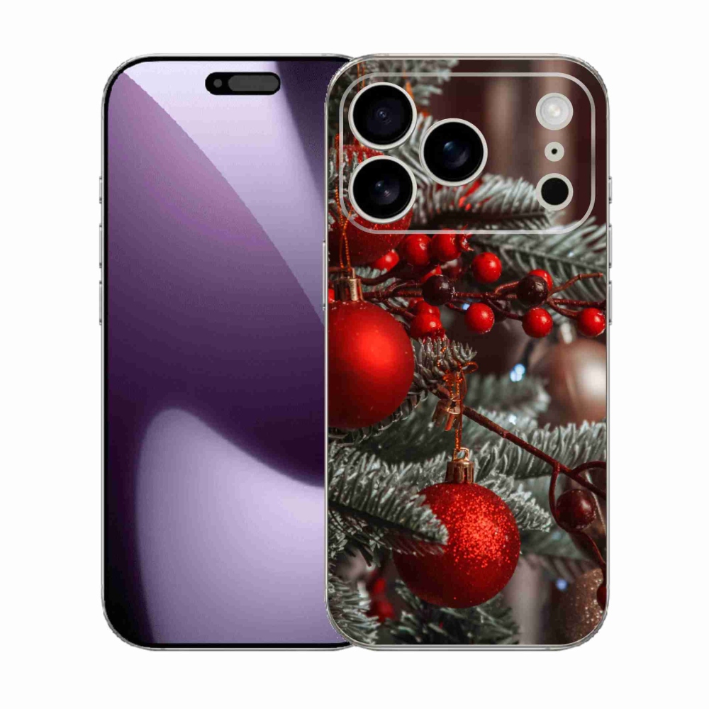 Gelový kryt mmCase na iPhone 17 Pro - vánoční ozdoby 2
