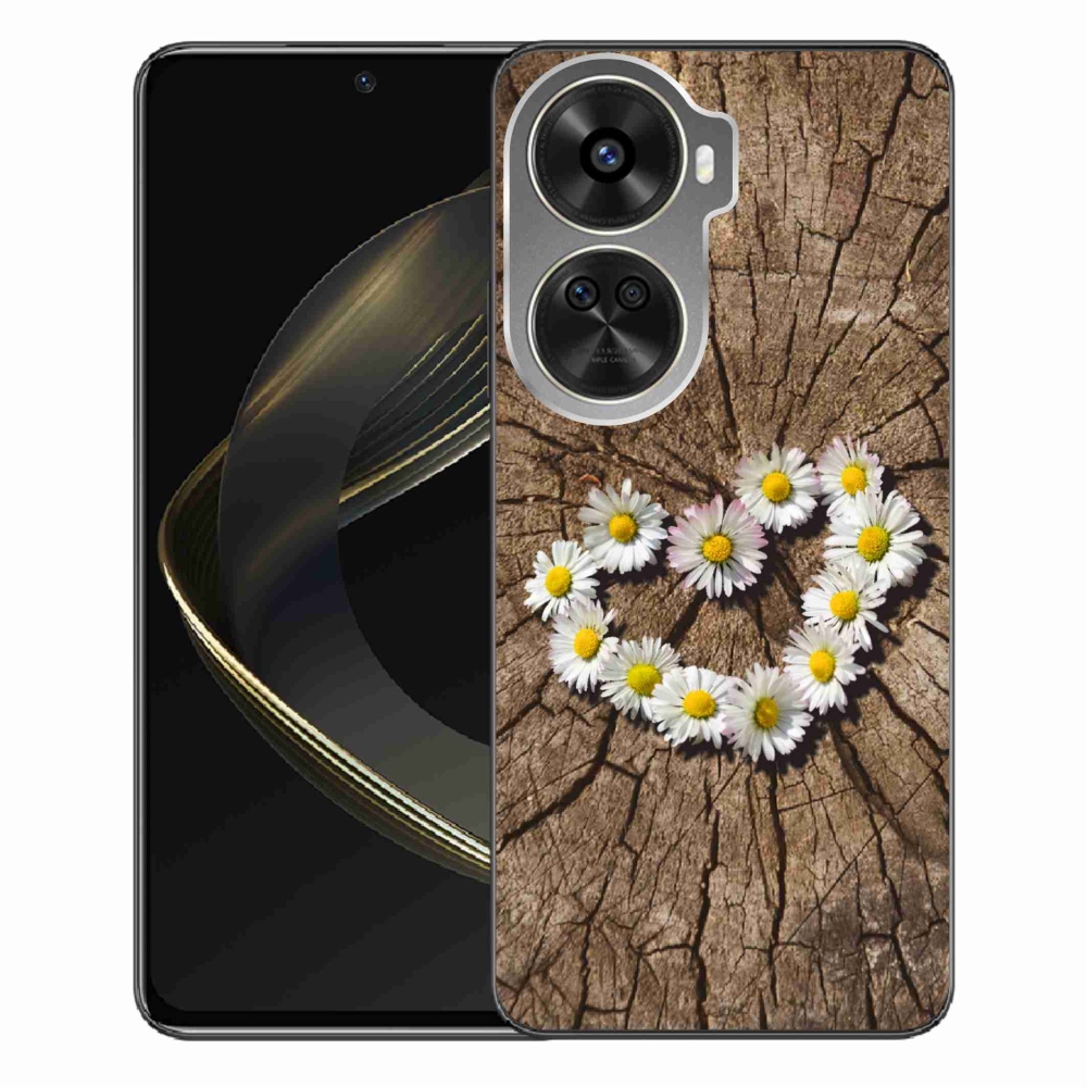 Gelový kryt mmCase na Huawei Nova 12 SE - srdce z kopretin