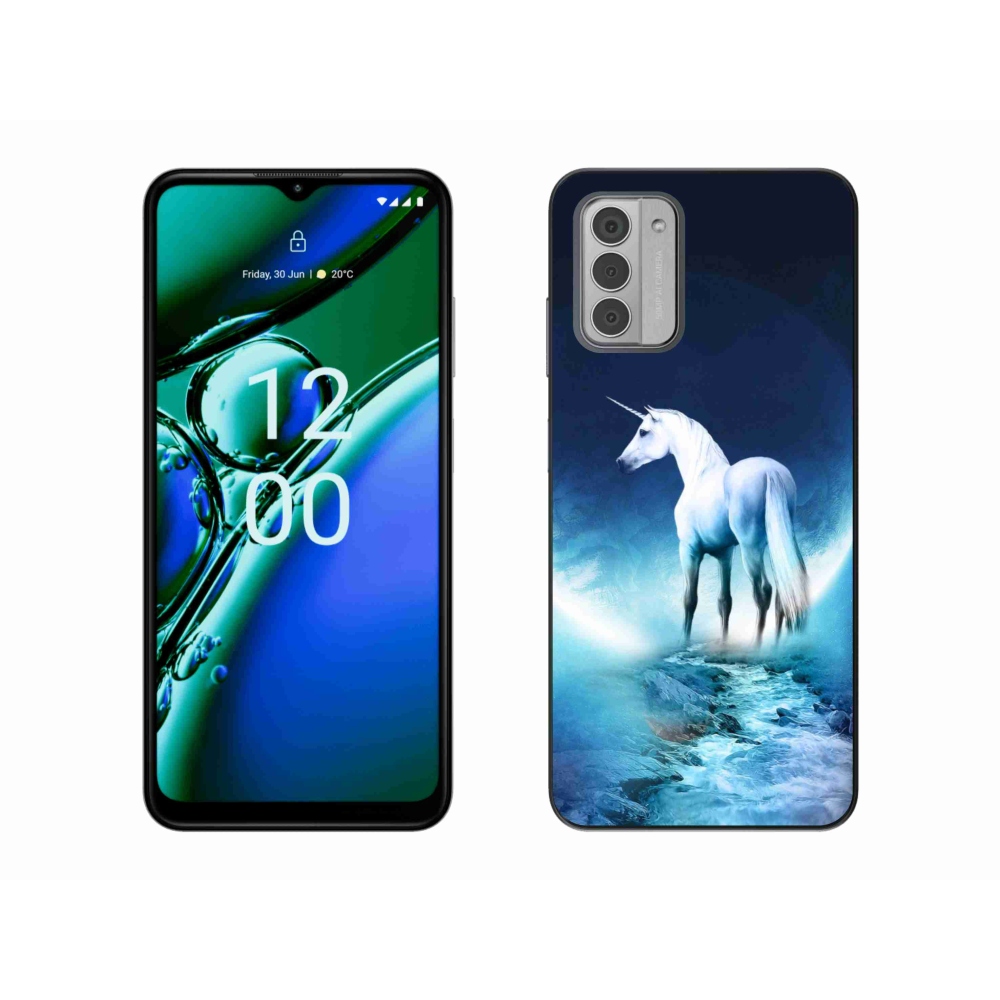 Gelový kryt mmCase na Nokia G42 - bílý jednorožec