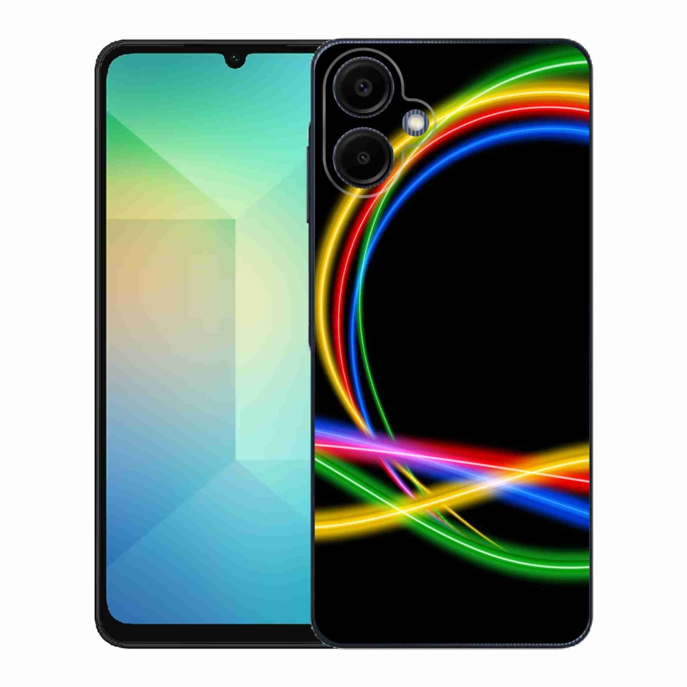 Gelový kryt mmCase na Samsung Galaxy A06 4G - neonové kruhy
