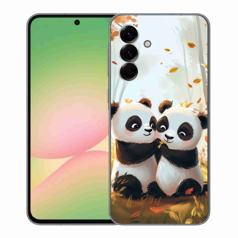 Gelový kryt mmCase na Samsung Galaxy A56 5G - pandy