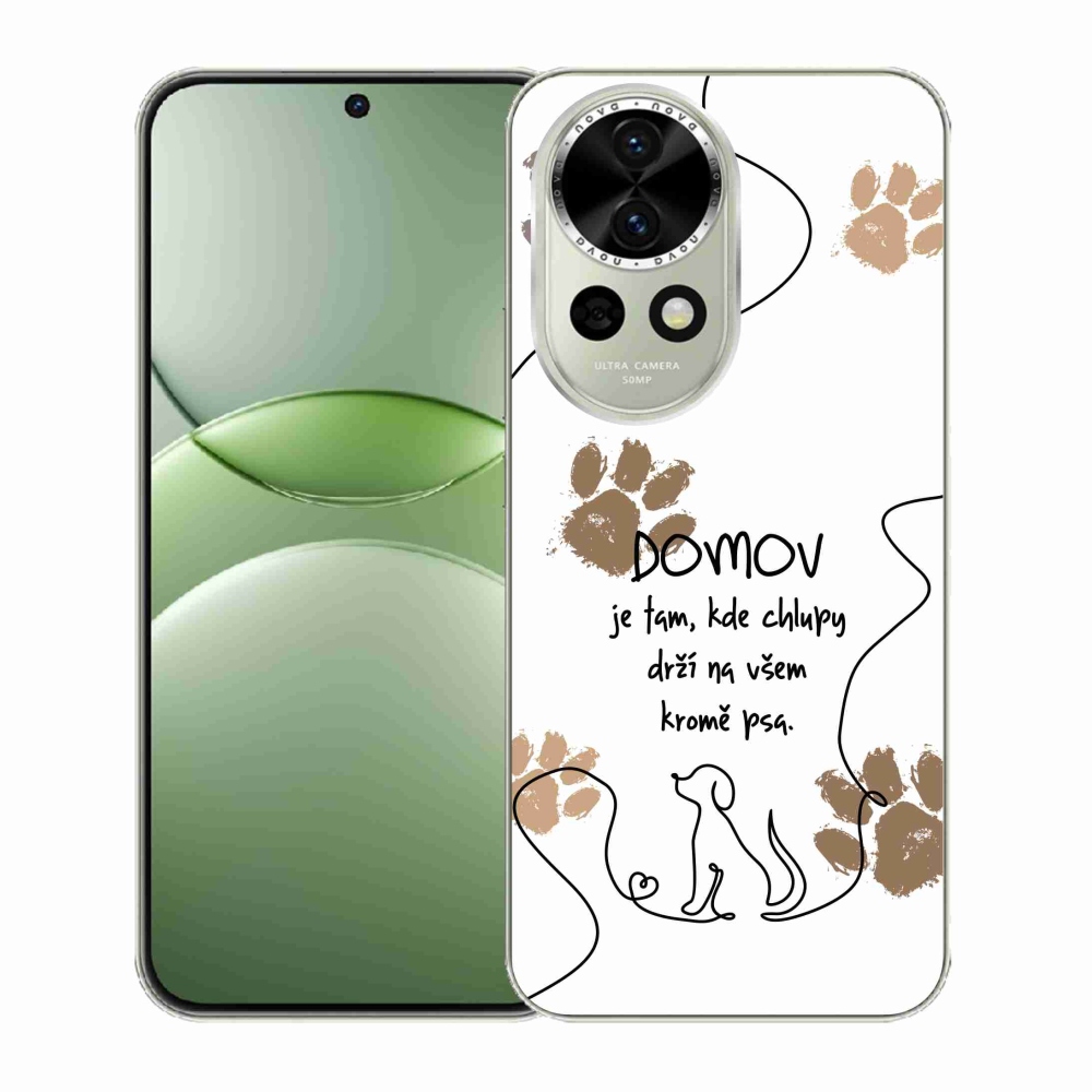 Gelový kryt mmCase na Huawei Nova 13 5G - psí motiv bílé pozadí