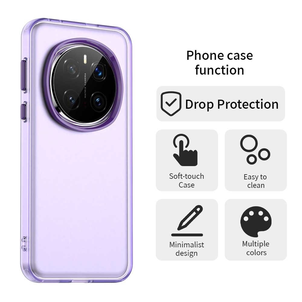 Candy matný gelový obal na Honor Magic 7 Pro 5G - fialový