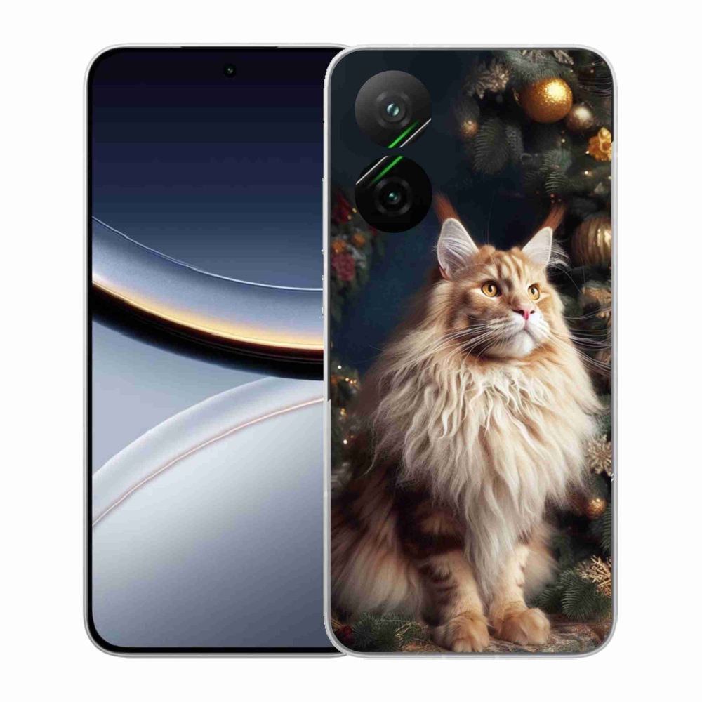 Gelový kryt mmCase na Xiaomi Poco F7 5G - kočka u stromku