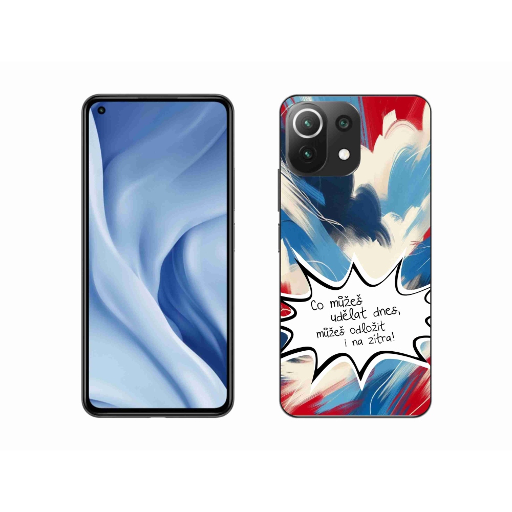 Gelový kryt mmCase na Xiaomi 11 Lite 5G NE - vtipný text 9 bílé pozadí