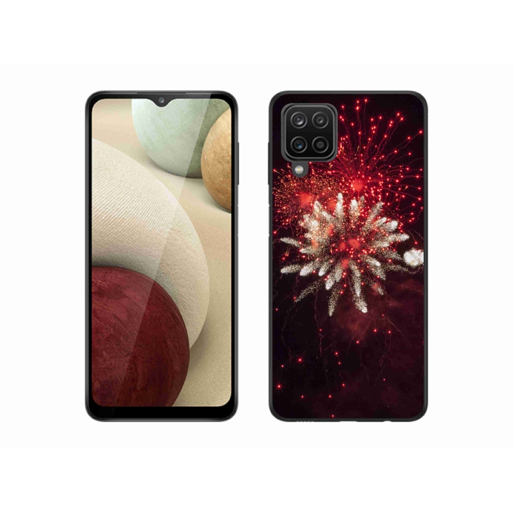 Gelový kryt mmCase na Samsung Galaxy A12 - ohňostroj