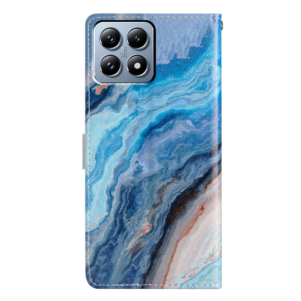 Unique knížkové pouzdro na Xiaomi 15T Pro - modrý mramor