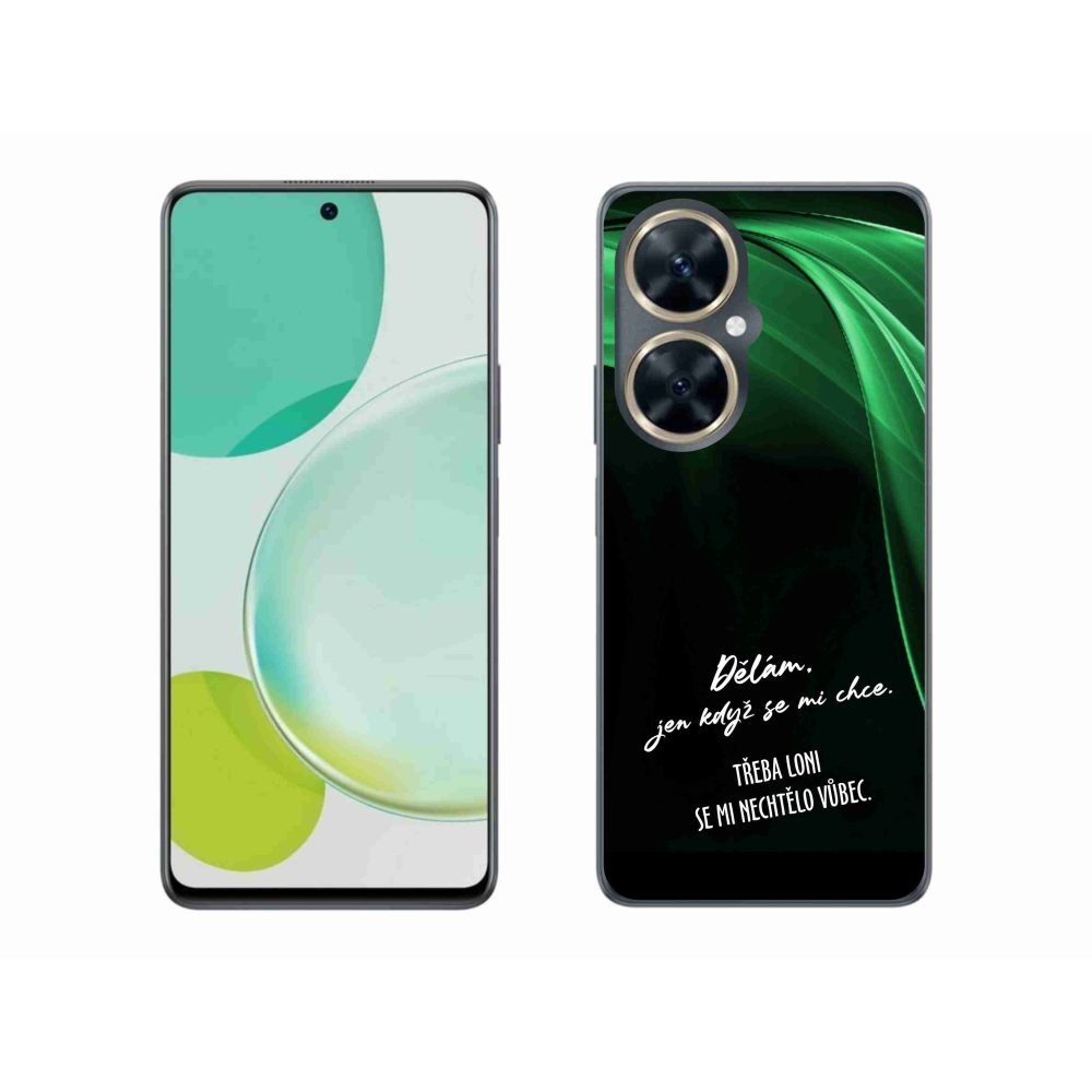 Gelový kryt mmCase na Huawei Nova 11i - vtipný text 12 černé pozadí