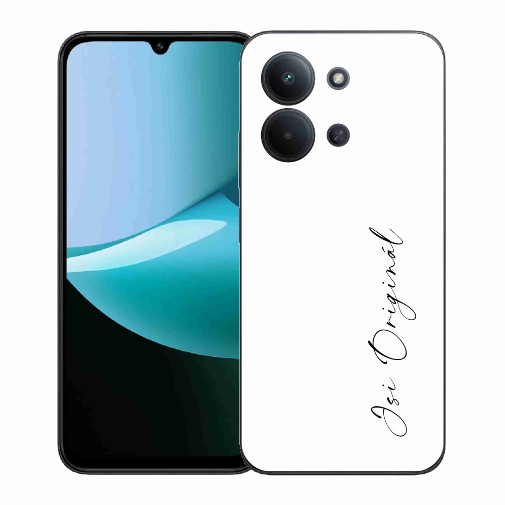 Gelový kryt mmCase na Xiaomi Redmi 15C 4G (171mm)/Poco C85 4G (171mm) - jsi originál bílé pozadí