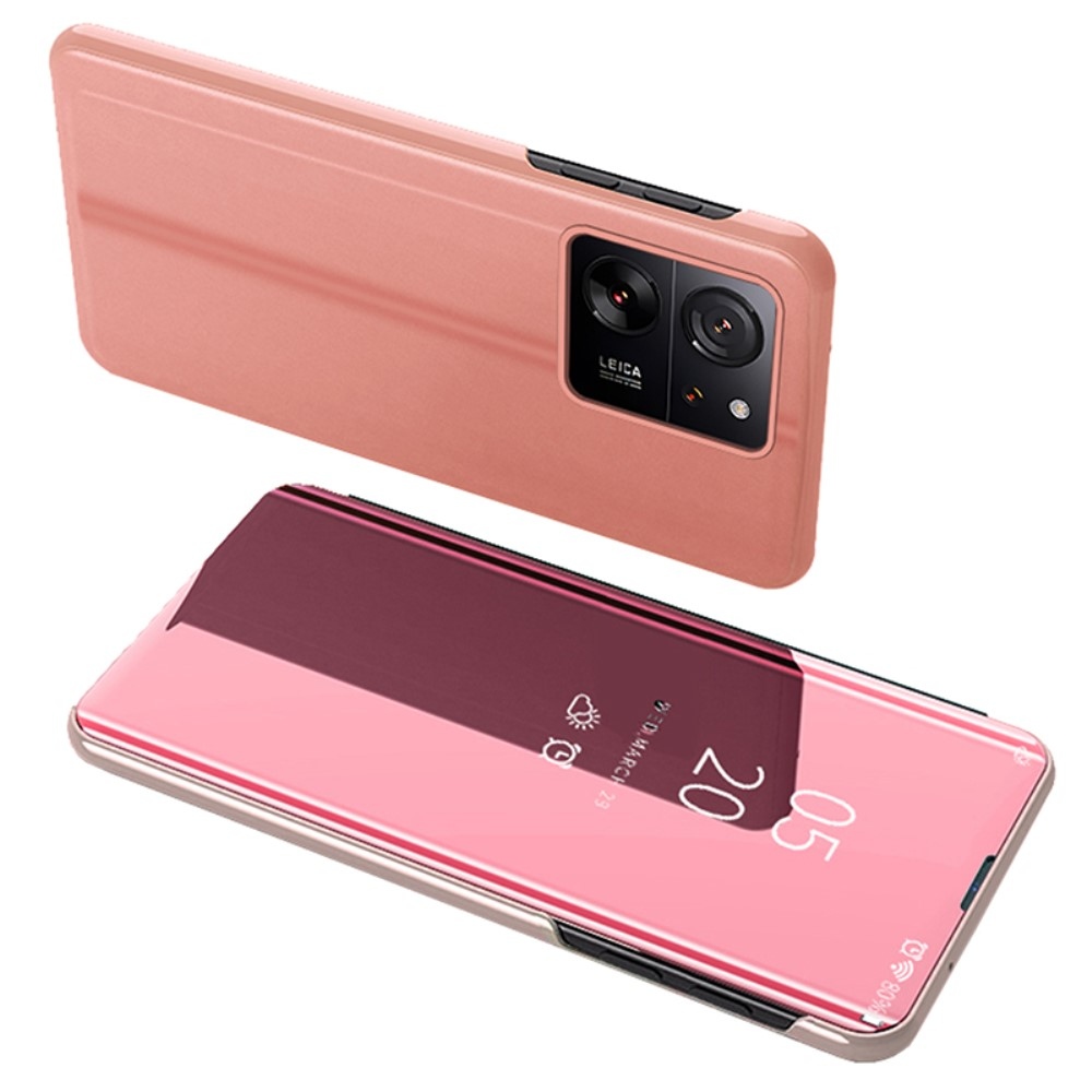 Clear zavírací kryt s matným předkem na Xiaomi 13T/13T Pro - růžovozlatý